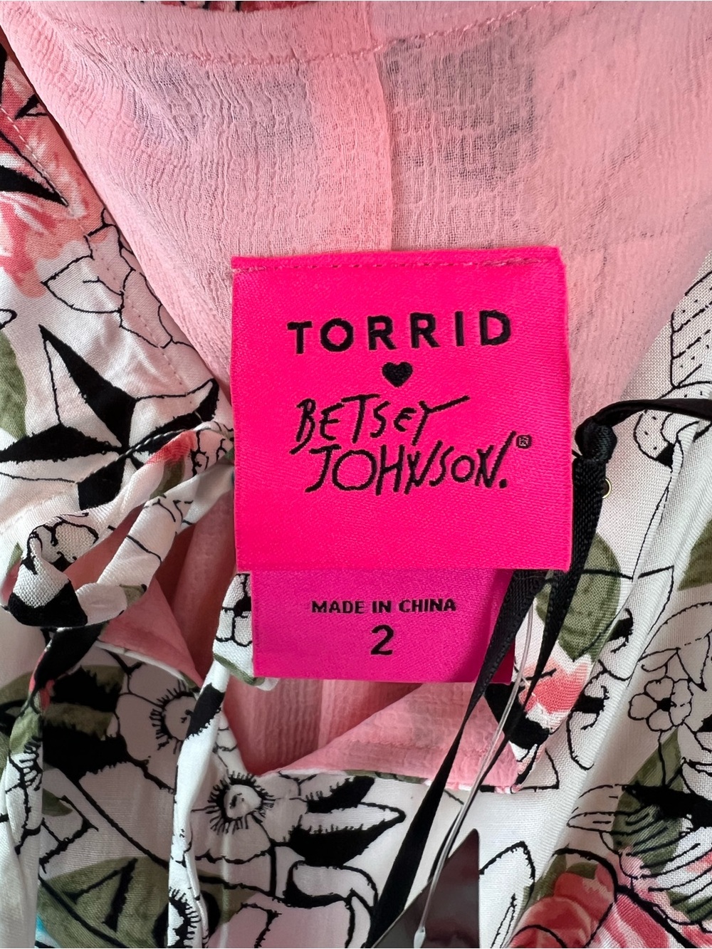 Betsey Johnson x Torrid Mini Challis Cold Shoulder Dress - Picture 10 of 12